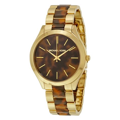 tortoise watch michael kors|michael kors mk4284.